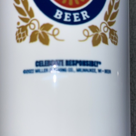 New SIX Reusable White Miller Lite Plastic Cups made USA BPA Free - Picture 3 of 7